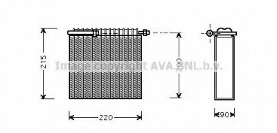 AVA QUALITY COOLING ftv104 -  Испаритель, кондиционер